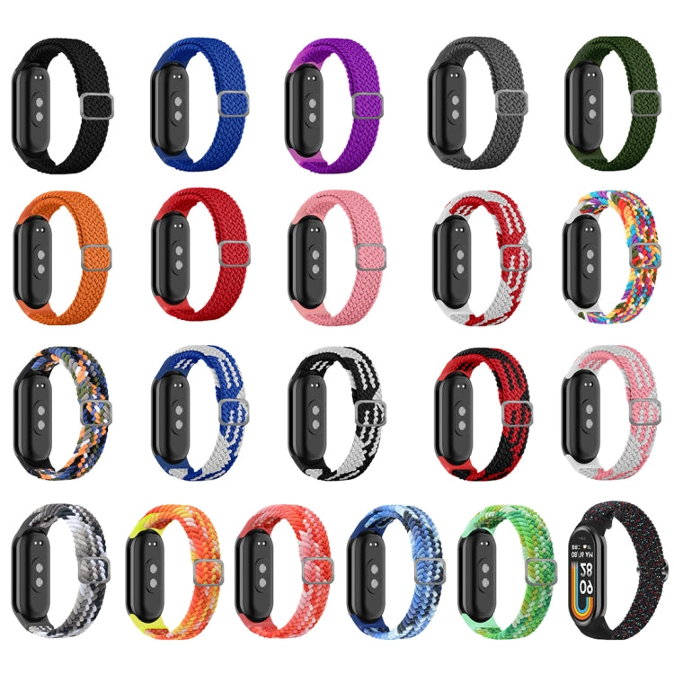 For Xiaomi Mi Band 8 Adjustable Nylon Braided Elasticity Watch Band(Rainbow) -  by PMC TechLife | Online Shopping South Africa | PMC TechLife