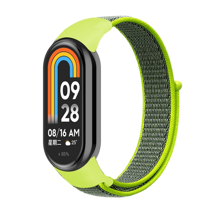For Xiaomi Mi Band 8 Loop Nylon Replacement Watch Band(Bright Yellow) -  by PMC TechLife | Online Shopping South Africa | PMC TechLife
