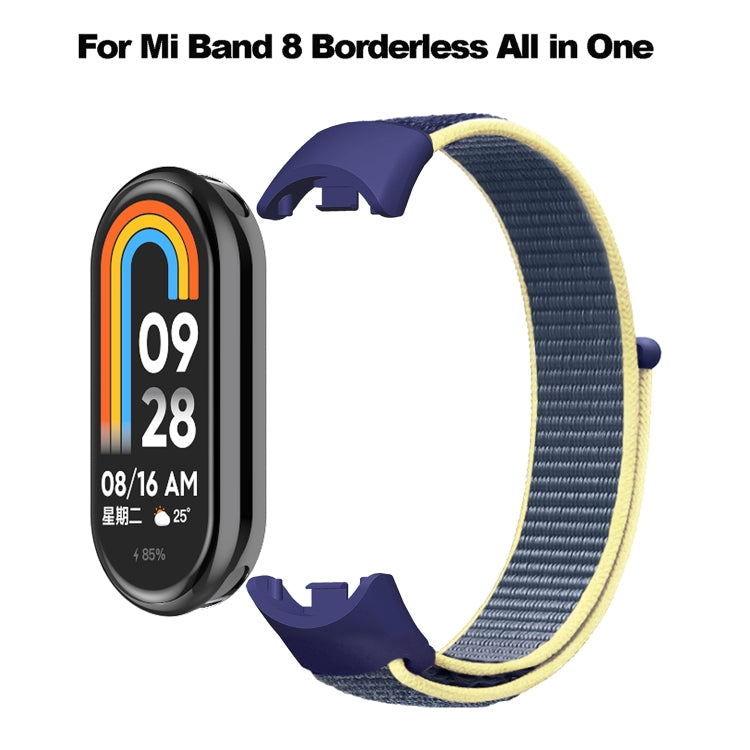 For Xiaomi Mi Band 8 Loop Nylon Replacement Watch Band(Seashell Color) -  by PMC TechLife | Online Shopping South Africa | PMC TechLife