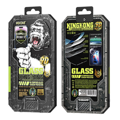 For iPhone 14 Plus WK WTP-067 King Kong Vacha 9D Curved Privacy Tempered Glass Film(Black) - iPhone 14 Plus Tempered Glass by WK | Online Shopping South Africa | PMC Jewellery