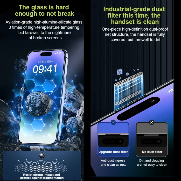 For iPhone 14 Plus WK WTP-067 King Kong Vacha 9D Curved Privacy Tempered Glass Film(Black) - iPhone 14 Plus Tempered Glass by WK | Online Shopping South Africa | PMC Jewellery