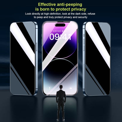 For iPhone 14 Plus WK WTP-067 King Kong Vacha 9D Curved Privacy Tempered Glass Film(Black) - iPhone 14 Plus Tempered Glass by WK | Online Shopping South Africa | PMC Jewellery