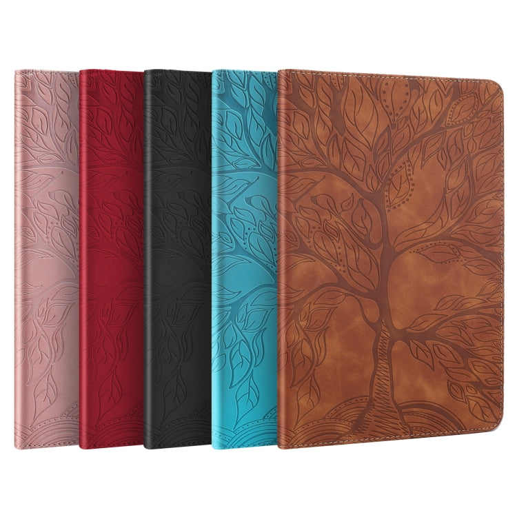 For Xiaomi Pad 6 / Pad 6 Pro Life Tree Series Horizontal Flip Leather Tablet Case(Rose Gold) -  by PMC Jewellery | Online Shopping South Africa | PMC Jewellery