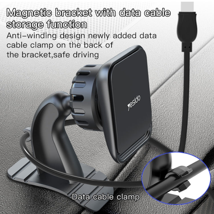 Yesido C110 Car Center Console Paste Magsafe Magnetic Phone Bracket(Black) - Universal Car Holders by Yesido | Online Shopping South Africa | PMC TechLife | Buy Now Pay Later Mobicred