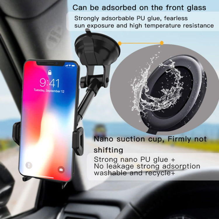 Yesido C40 Car Foldable 360 Degree Rotation Automatic Clip Phone Holder(Black) - Car Holders by Yesido | Online Shopping South Africa | PMC TechLife