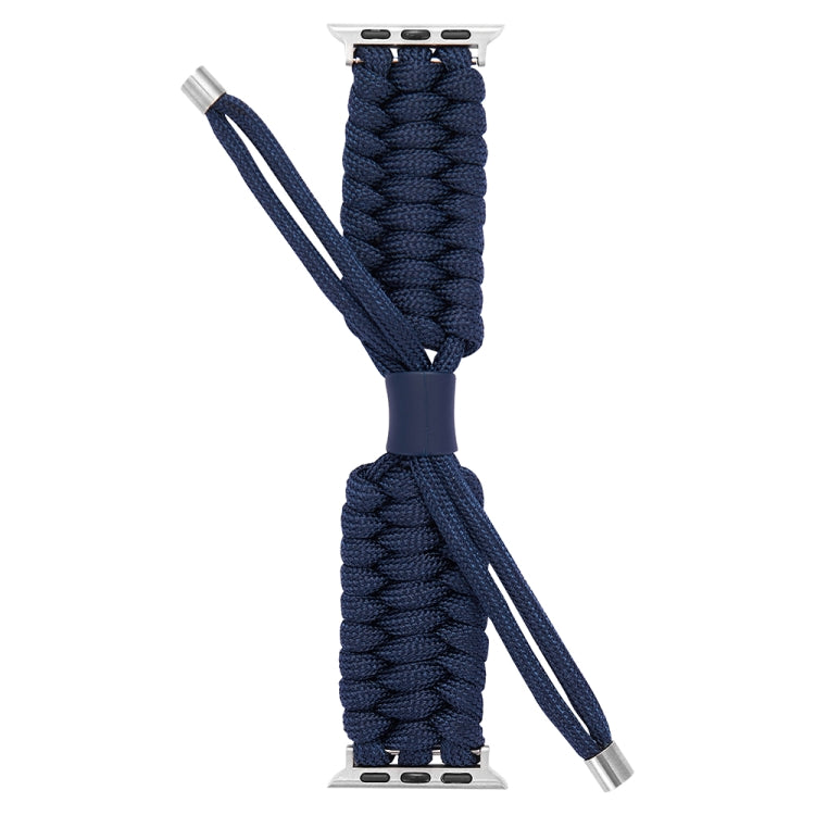 Stretch Plain Silicone Bean Watch Band For Apple Watch Ultra 49mm(Navy Blue) -  by PMC TechLife | Online Shopping South Africa | PMC TechLife