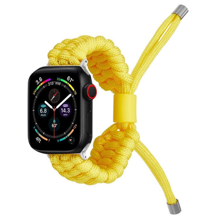 Stretch Plain Silicone Bean Watch Band For Apple Watch 7 41mm(Yellow) -  by PMC TechLife | Online Shopping South Africa | PMC TechLife
