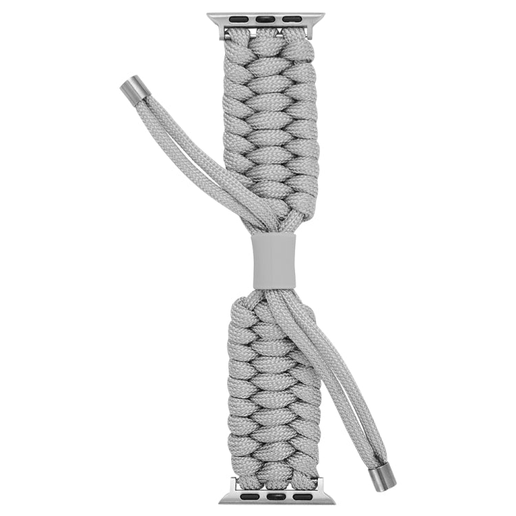 Stretch Plain Silicone Bean Watch Band For Apple Watch SE 2022 40mm(Grey White) -  by PMC TechLife | Online Shopping South Africa | PMC TechLife