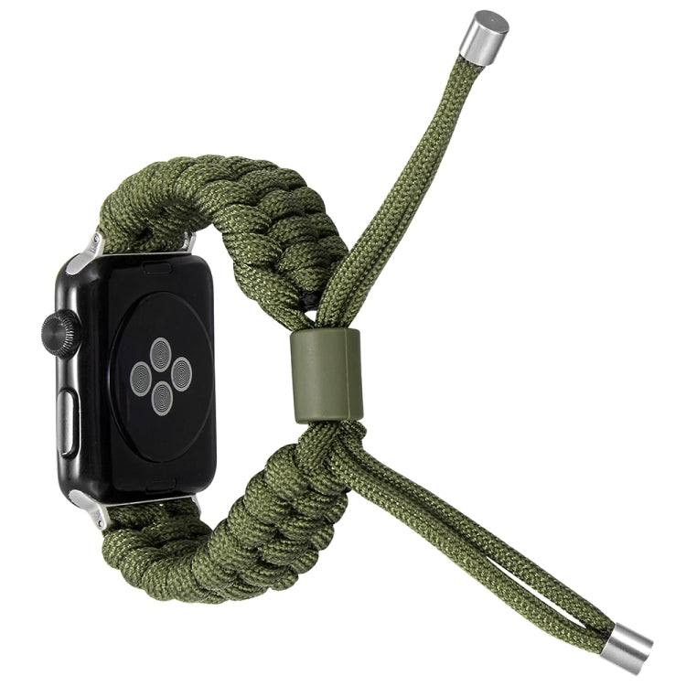 Stretch Plain Silicone Bean Watch Band For Apple Watch SE 2022 44mm(Army Green) -  by PMC TechLife | Online Shopping South Africa | PMC TechLife