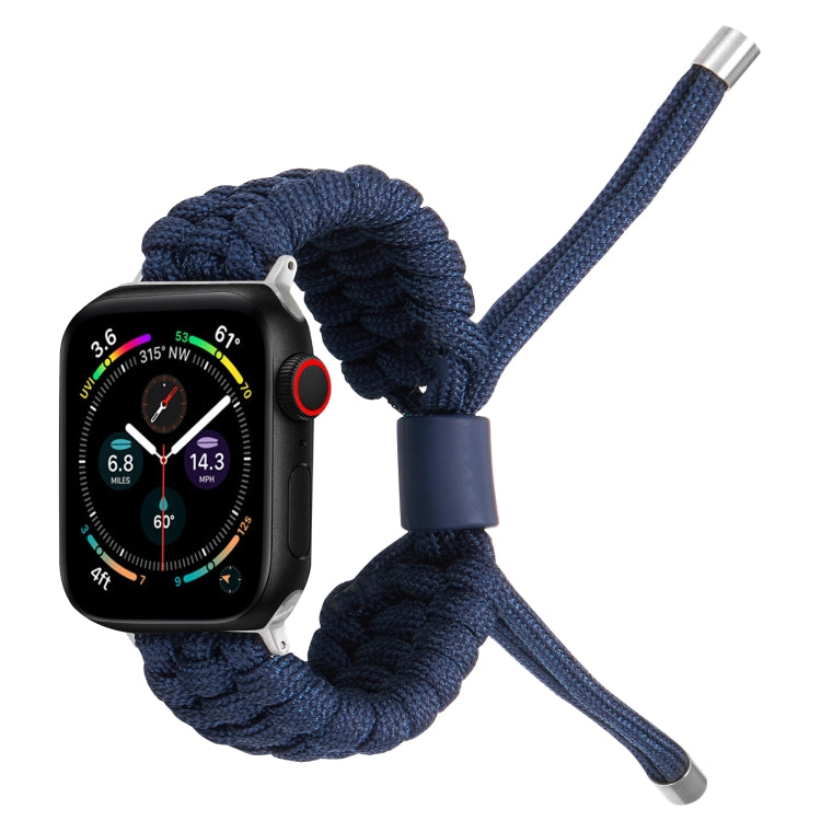 Stretch Plain Silicone Bean Watch Band For Apple Watch SE 40mm(Navy Blue) -  by PMC TechLife | Online Shopping South Africa | PMC TechLife