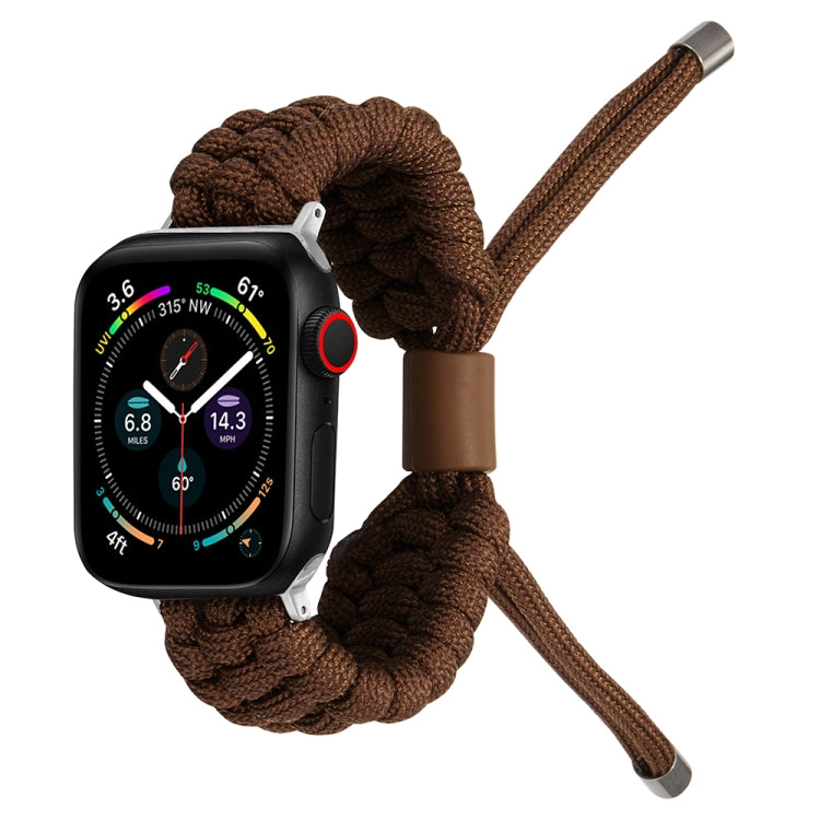 Stretch Plain Silicone Bean Watch Band For Apple Watch 5 40mm(Coffee Brown) -  by PMC TechLife | Online Shopping South Africa | PMC TechLife