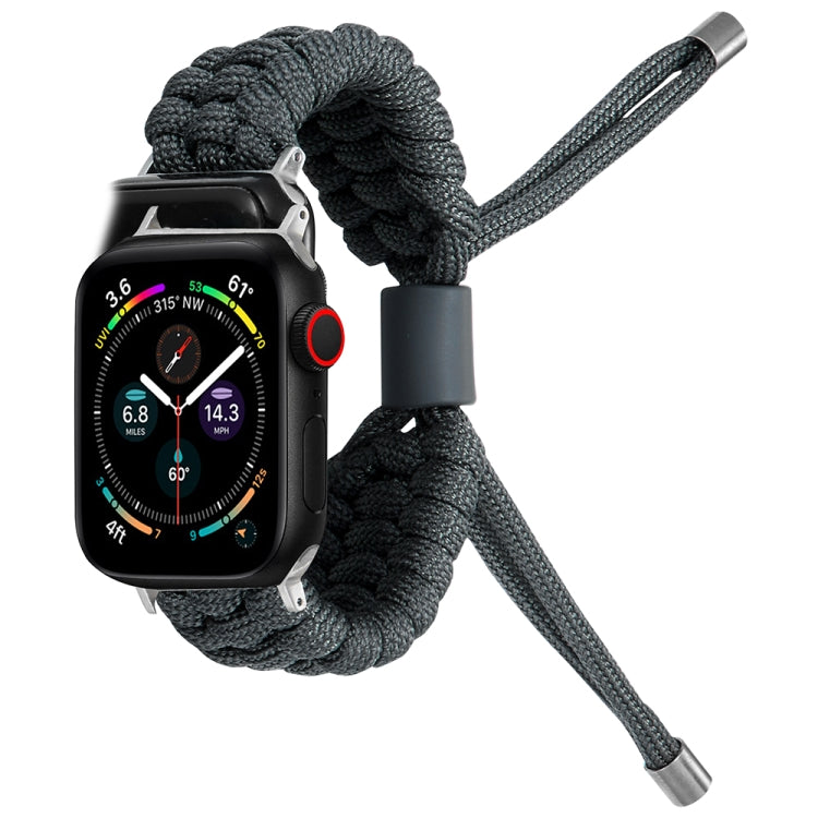 Stretch Plain Silicone Bean Watch Band For Apple Watch 5 44mm(Dark Grey) -  by PMC TechLife | Online Shopping South Africa | PMC TechLife
