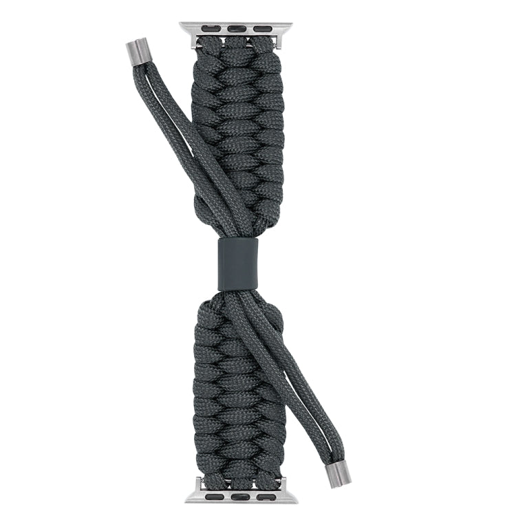 Stretch Plain Silicone Bean Watch Band For Apple Watch 3 38mm(Dark Grey) -  by PMC TechLife | Online Shopping South Africa | PMC TechLife