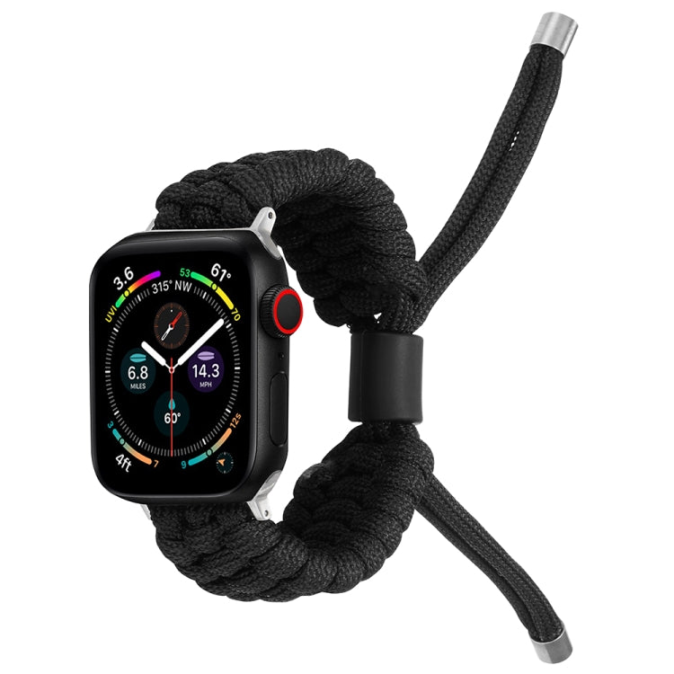 Stretch Plain Silicone Bean Watch Band For Apple Watch 3 42mm(Black) -  by PMC TechLife | Online Shopping South Africa | PMC TechLife
