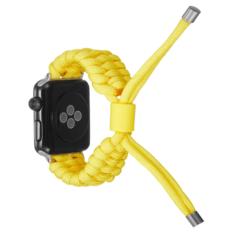 Stretch Plain Silicone Bean Watch Band For Apple Watch 3 42mm(Yellow) -  by PMC TechLife | Online Shopping South Africa | PMC TechLife