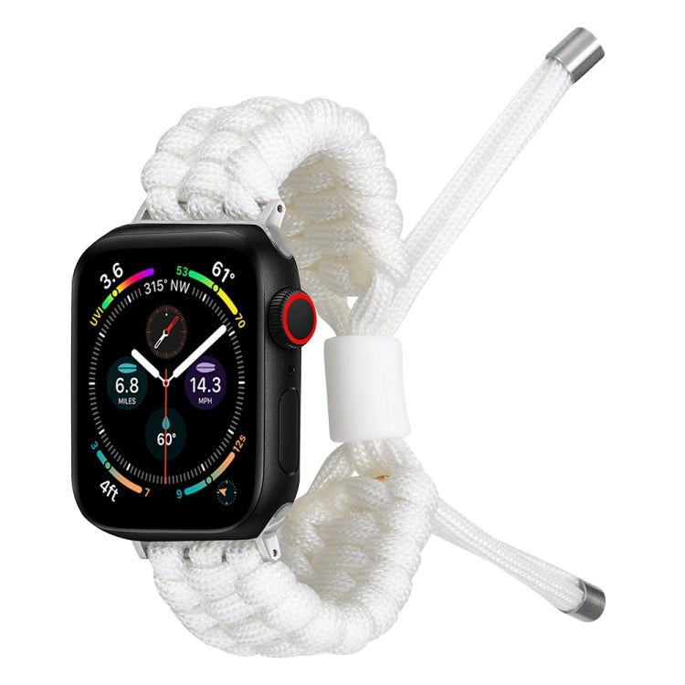 Stretch Plain Silicone Bean Watch Band For Apple Watch 2 38mm(White) -  by PMC TechLife | Online Shopping South Africa | PMC TechLife