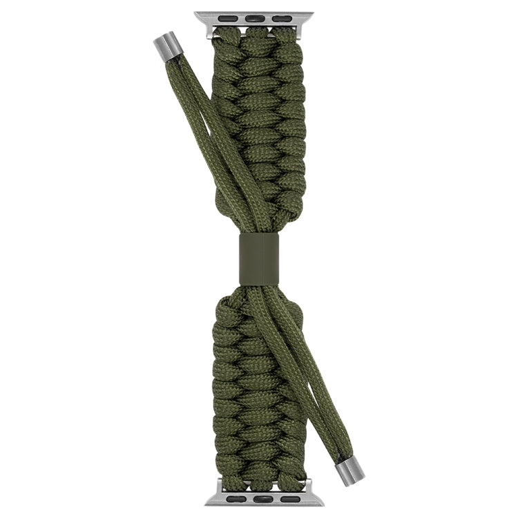 Stretch Plain Silicone Bean Watch Band For Apple Watch 38mm(Army Green) -  by PMC TechLife | Online Shopping South Africa | PMC TechLife