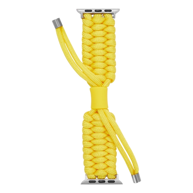 Stretch Plain Silicone Bean Watch Band For Apple Watch 9 45mm(Yellow) - Watch Bands by PMC TechLife | Online Shopping South Africa | PMC TechLife