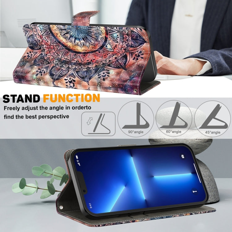 For Xiaomi 12 Pro 3D Painted Pattern Leather Phone Case(Colorful Mandala) - free shipping - PMC TechLife - Order now!
