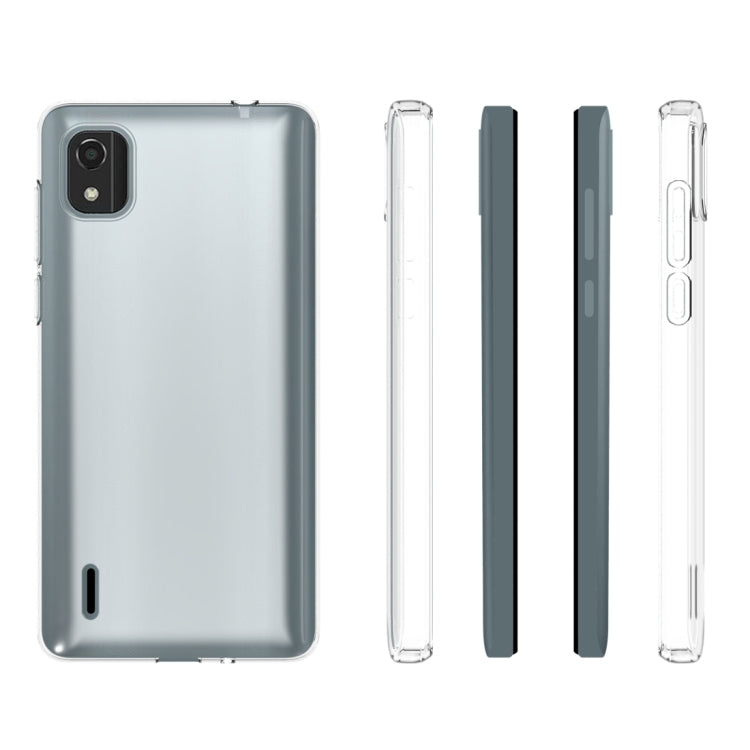 For Nokia C2 2nd Edition Waterproof Texture TPU Phone Case(Transparent) - Nokia Cases by PMC Jewellery | Online Shopping South Africa | PMC Jewellery