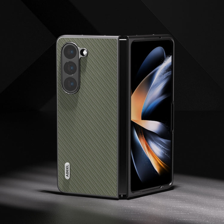 For Samsung Galaxy Z Fold5 ABEEL Carbon Fiber Texture Protective Phone Case(Green) - free shipping - PMC TechLife - Order now!