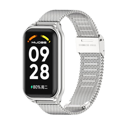 For Redmi Band 2 Mijobs Metal Shell + Milan Buckle Metal Watch Band(Silver) -  by MIJOBS | Online Shopping South Africa | PMC Jewellery