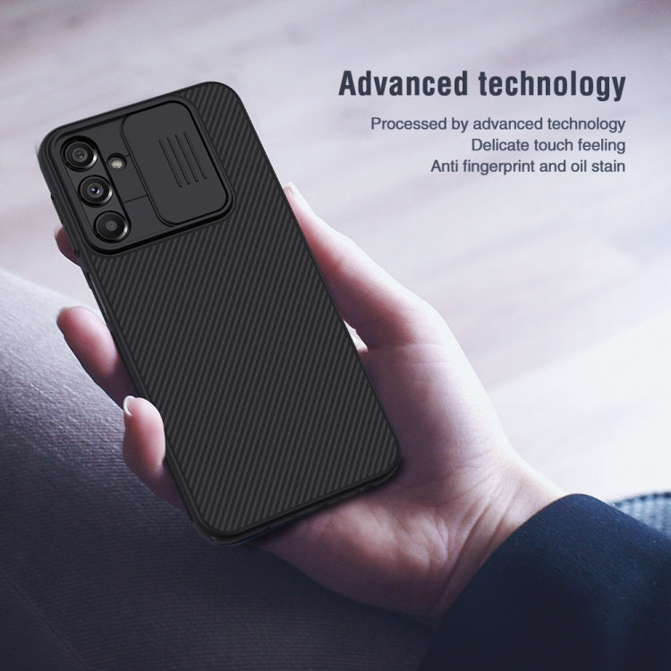 For Samsung Galaxy A24 4G NILLKIN Black Mirror Series Camshield PC Phone Case(Blue) - Galaxy Phone Cases by NILLKIN | Online Shopping South Africa | PMC TechLife | Buy Now Pay Later Mobicred