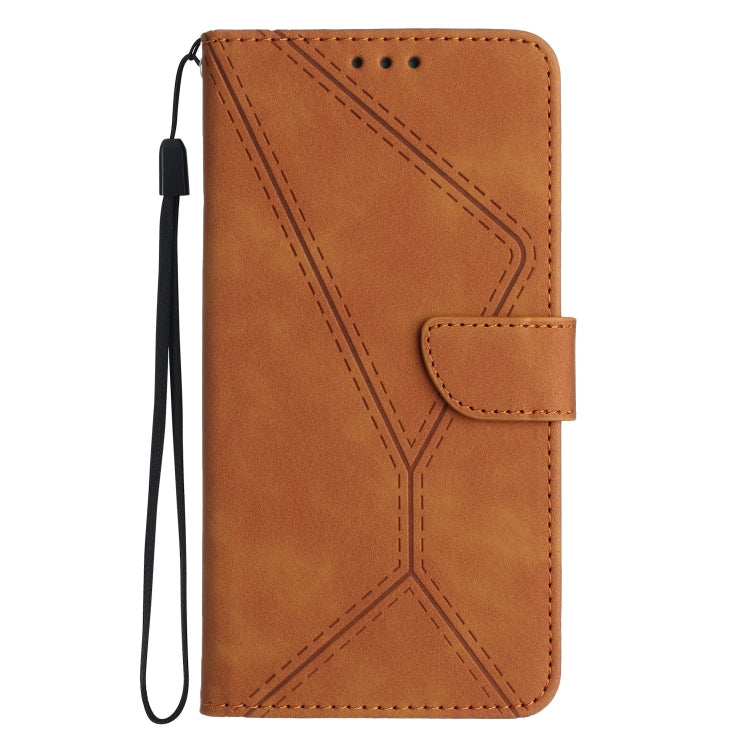 For Samsung Galaxy S23 Ultra 5G Stitching Embossed Leather Phone Case(Brown) - free shipping - PMC TechLife - Order now!