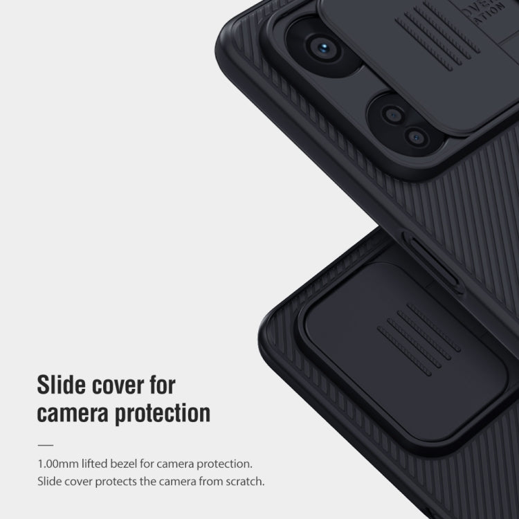 For OnePlus Nord CE 3 Lite NILLKIN Black Mirror Series Camshield PC Phone Case(Blue) - OnePlus Cases by NILLKIN | Online Shopping South Africa | PMC TechLife