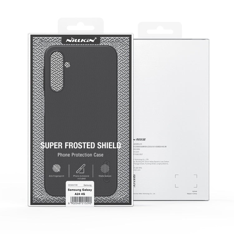 For Samsung Galaxy A24 4G NILLKIN Frosted PC Phone Case(Blue) - Galaxy Phone Cases by NILLKIN | Online Shopping South Africa | PMC TechLife