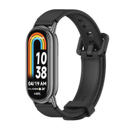 For Xiaomi Mi Band 8 Mijobs Silicone Breathable Watch Band(Black) -  by MIJOBS | Online Shopping South Africa | PMC Jewellery