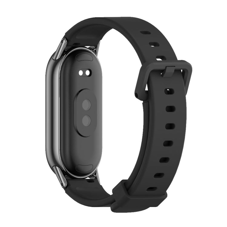 For Xiaomi Mi Band 8 / 9 / 9 NFC Mijobs Silicone Breathable Watch Band(Black) - Watch Bands by MIJOBS | Online Shopping South Africa | PMC TechLife | Buy Now Pay Later Mobicred