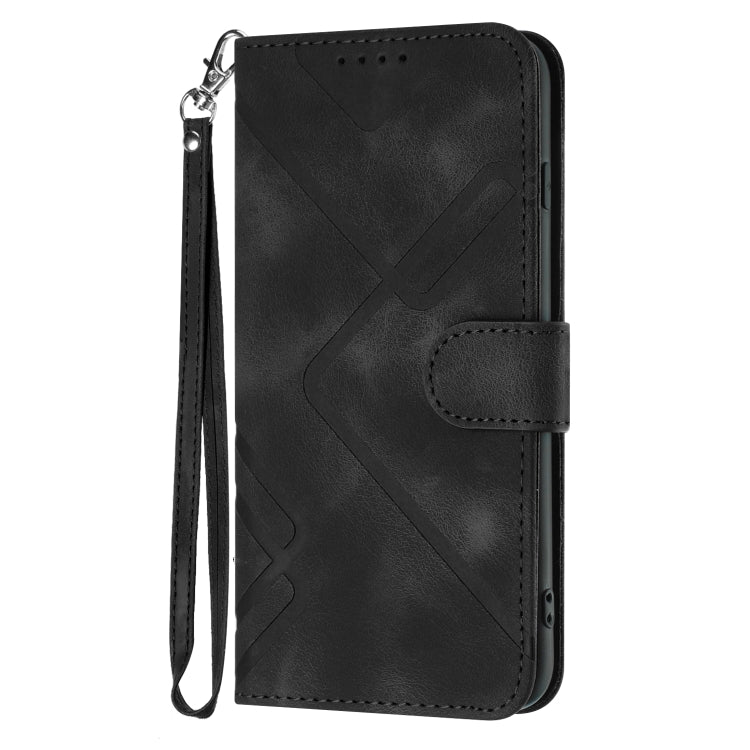 For Honor 10 Lite Line Pattern Skin Feel Leather Phone Case(Black) - free shipping - PMC TechLife - Order now!