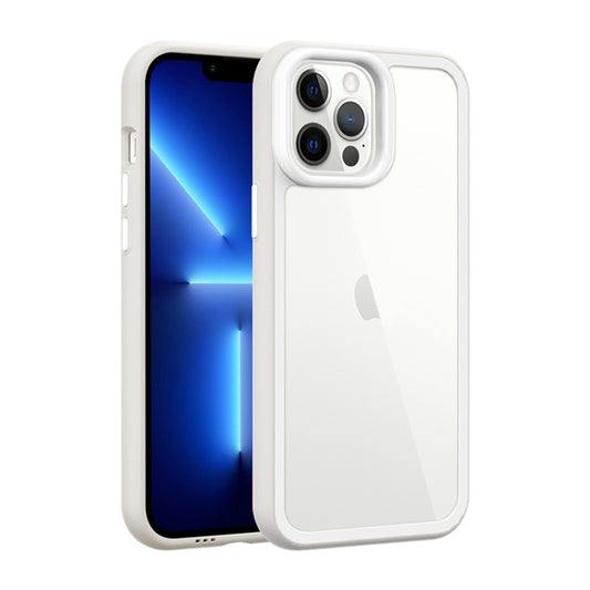 For iPhone 11 Color Frame 2 in 1 Hollow Cooling Phone Case(White) - iPhone 11 Cases by PMC Jewellery | Online Shopping South Africa | PMC Jewellery