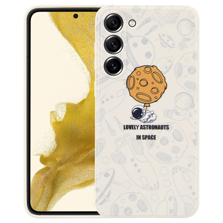 For Samsung Galaxy S20 FE Astronaut Pattern Silicone Straight Edge Phone Case(Lovely Astronaut-White) - free shipping - PMC TechLife - Order now!