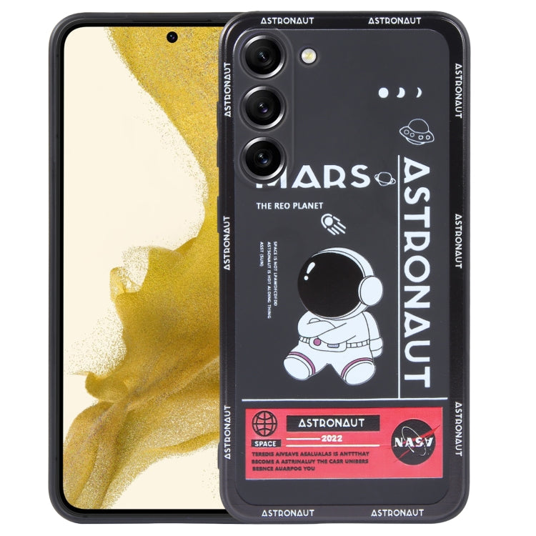 For Samsung Galaxy A71 Astronaut Pattern Silicone Straight Edge Phone Case(Mars Astronaut-Black) - free shipping - PMC TechLife - Order now!