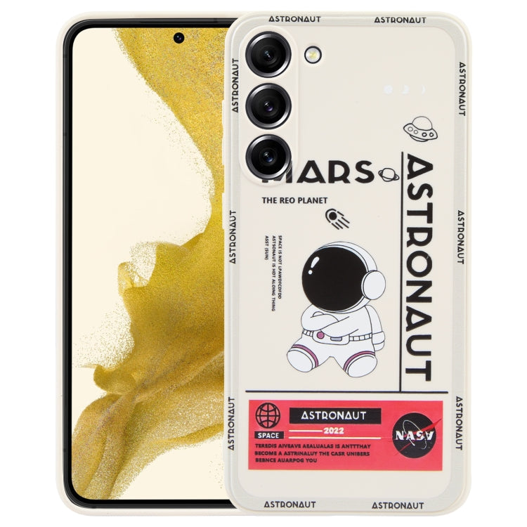 For Samsung Galaxy A02 Astronaut Pattern Silicone Straight Edge Phone Case(Mars Astronaut-White) - free shipping - PMC TechLife - Order now!