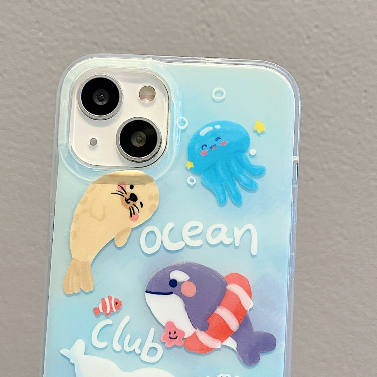 For iPhone 14 Pro Max IMD Cute Animal Pattern Phone Case(Seal) - free shipping - PMC TechLife - Order now!