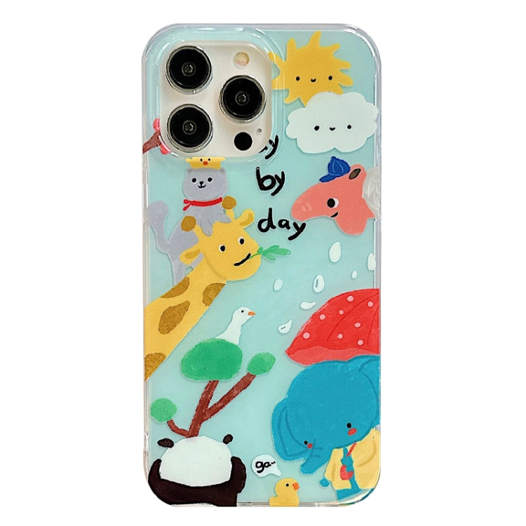 For iPhone 14 IMD Cute Animal Pattern Phone Case(Giraffe) - free shipping - PMC TechLife - Order now!