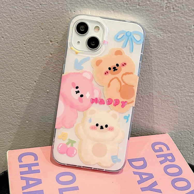 For iPhone 12 IMD Cute Animal Pattern Phone Case(Bear) - free shipping - PMC TechLife - Order now!