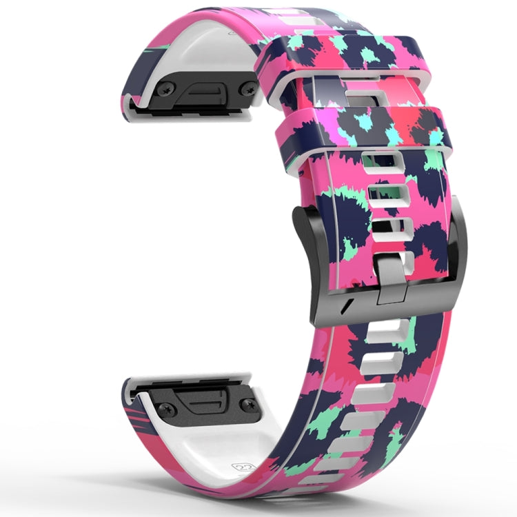 For Garmin Forerunner 965 / 955 / 945 / 935 Printing Quick Release Silicone Watch Band(Painted) - Watch Bands by PMC TechLife | Online Shopping South Africa | PMC TechLife