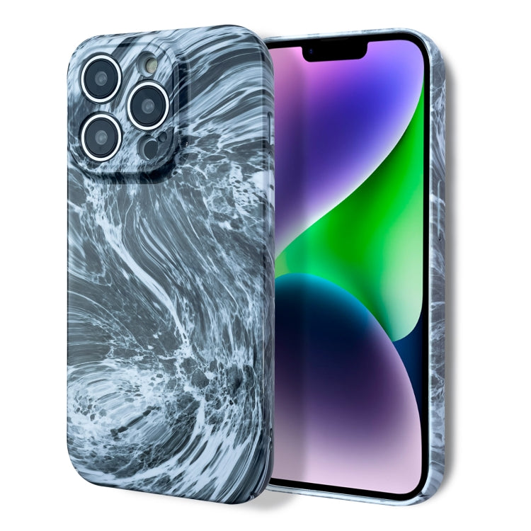 For iPhone 13 Pro Marble Pattern Phone Case(Black White) - iPhone 13 Pro Cases by PMC TechLife | Online Shopping South Africa | PMC TechLife
