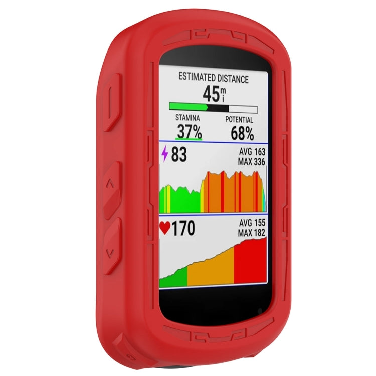 For Garmin Edge 840 / Edge 540 Stopwatch Armor Silicone Protective Case(Red) - Watch Cases by PMC Jewellery | Online Shopping South Africa | PMC Jewellery