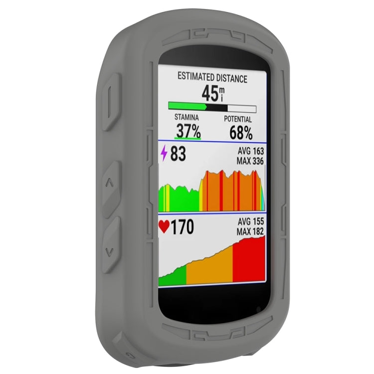 For Garmin Edge 840 / Edge 540 Stopwatch Armor Silicone Protective Case(Dark Grey) - Watch Cases by PMC TechLife | Online Shopping South Africa | PMC TechLife