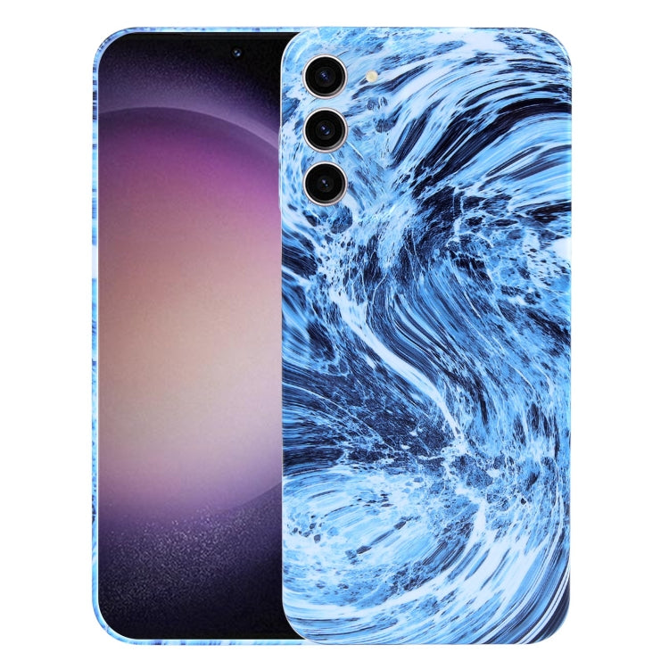 For Samsung Galaxy S23 5G Marble Pattern Phone Case(Navy Blue White) - free shipping - PMC TechLife - Order now!