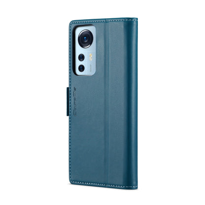 For Xiaomi 12 / 12X / 12S CaseMe 023 Butterfly Buckle Litchi Texture RFID Anti-theft Leather Phone Case(Blue) - 12 Cases by CaseMe | Online Shopping South Africa | PMC Jewellery