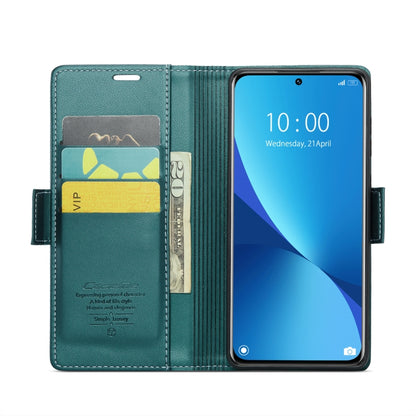 For Xiaomi 12 / 12X / 12S CaseMe 023 Butterfly Buckle Litchi Texture RFID Anti-theft Leather Phone Case(Pearly Blue) - Xiaomi Cases by CaseMe | Online Shopping South Africa | PMC Jewellery | Buy Now Pay Later Mobicred