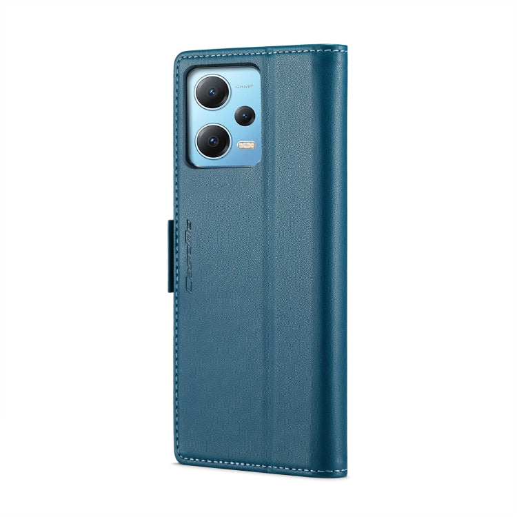 For Xiaomi Poco X5 5G/Redmi Note 12 5G Global CaseMe 023 Butterfly Buckle Litchi Texture RFID Anti-theft Leather Phone Case(Blue) - Xiaomi Cases by CaseMe | Online Shopping South Africa | PMC Jewellery | Buy Now Pay Later Mobicred