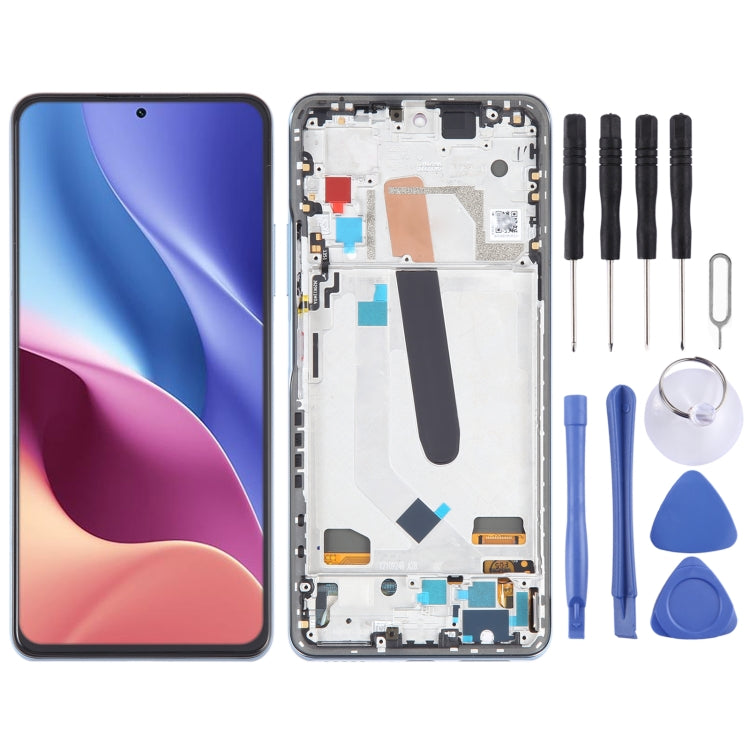 OLED LCD Screen For Xiaomi Redmi K40 Pro+ Digitizer Full Assembly with Frame(Blue) - free shipping - PMC TechLife - Order now!