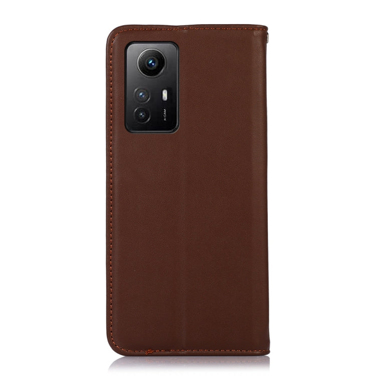 For Xiaomi Redmi Note 12S 4G KHAZNEH Nappa Top Layer Cowhide Leather Phone Case(Brown) - Xiaomi Cases by PMC TechLife | Online Shopping South Africa | PMC TechLife